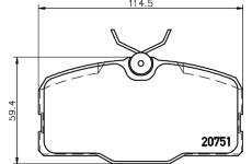 Sada brzdových platničiek kotúčovej brzdy PAGID T1053