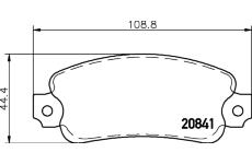 Sada brzdových platničiek kotúčovej brzdy PAGID T9009