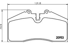 Sada brzdových destiček, kotoučová brzda PAGID T4244N