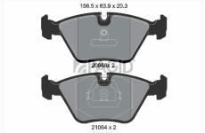 Sada brzdových destiček, kotoučová brzda PAGID T1026N