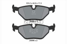 Sada brzdových destiček, kotoučová brzda PAGID T1027N