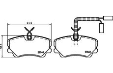Sada brzdových platničiek kotúčovej brzdy PAGID T5033