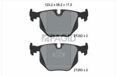 Sada brzdových destiček, kotoučová brzda PAGID T1120N