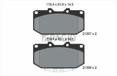 Sada brzdových destiček, kotoučová brzda PAGID T3055N