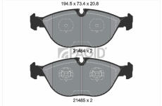 Sada brzdových destiček, kotoučová brzda PAGID T1135N