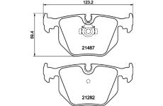 Sada brzdových destiček, kotoučová brzda PAGID T1563N