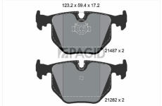 Sada brzdových destiček, kotoučová brzda PAGID T1117N