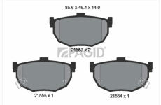 Sada brzdových destiček, kotoučová brzda PAGID T0391N