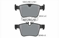 Sada brzdových destiček, kotoučová brzda PAGID T2461N