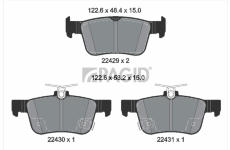 Sada brzdových destiček, kotoučová brzda PAGID T2585N