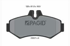 Sada brzdových destiček, kotoučová brzda PAGID T1170N