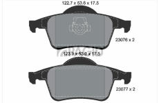 Sada brzdových destiček, kotoučová brzda PAGID T1190N