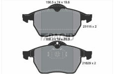 Sada brzdových destiček, kotoučová brzda PAGID T1085N