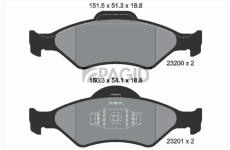Sada brzdových destiček, kotoučová brzda PAGID T1192N