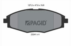 Sada brzdových destiček, kotoučová brzda PAGID T3093N