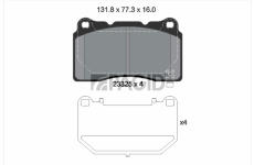 Sada brzdových destiček, kotoučová brzda PAGID T2000N