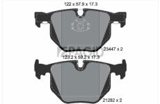 Sada brzdových destiček, kotoučová brzda PAGID T1237N