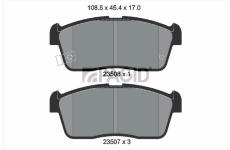 Sada brzdových destiček, kotoučová brzda PAGID T1933N