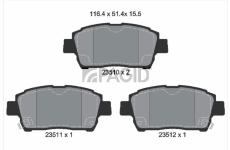 Sada brzdových destiček, kotoučová brzda PAGID T3099N