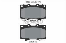 Sada brzdových destiček, kotoučová brzda PAGID T1241N
