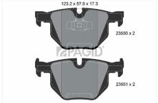 Sada brzdových destiček, kotoučová brzda PAGID T1494N