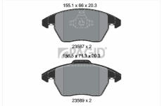 Sada brzdových destiček, kotoučová brzda PAGID T1841N