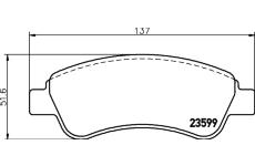 Sada brzdových platničiek kotúčovej brzdy PAGID T5166