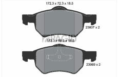 Sada brzdových destiček, kotoučová brzda PAGID T1381N