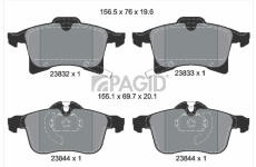 Sada brzdových destiček, kotoučová brzda PAGID T1225N
