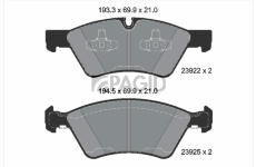 Sada brzdových destiček, kotoučová brzda PAGID T1516N