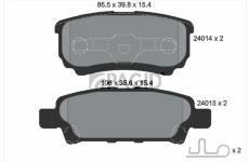 Sada brzdových destiček, kotoučová brzda PAGID T1395N