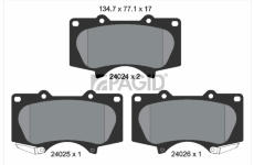 Sada brzdových destiček, kotoučová brzda PAGID T1795N