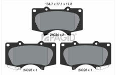 Sada brzdových destiček, kotoučová brzda PAGID T1368N