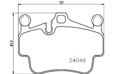 Sada brzdových destiček, kotoučová brzda PAGID T1799N