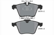 Sada brzdových destiček, kotoučová brzda PAGID T2171N