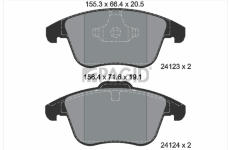 Sada brzdových destiček, kotoučová brzda PAGID T1653N