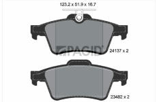 Sada brzdových destiček, kotoučová brzda PAGID T1489N