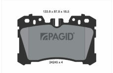 Sada brzdových destiček, kotoučová brzda PAGID T1561N