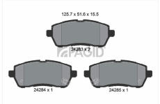 Sada brzdových destiček, kotoučová brzda PAGID T1778N