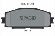 Sada brzdových destiček, kotoučová brzda PAGID T1601N