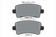 Sada brzdových destiček, kotoučová brzda PAGID T1663N