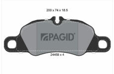 Sada brzdových destiček, kotoučová brzda PAGID T1753N