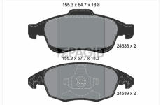 Sada brzdových destiček, kotoučová brzda PAGID T1701N