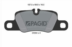 Sada brzdových destiček, kotoučová brzda PAGID T2035N