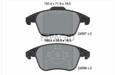 Sada brzdových destiček, kotoučová brzda PAGID T1702N