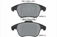 Sada brzdových destiček, kotoučová brzda PAGID T2013N