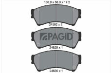 Sada brzdových destiček, kotoučová brzda PAGID T1749N