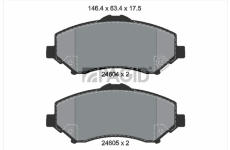 Sada brzdových destiček, kotoučová brzda PAGID T1807N