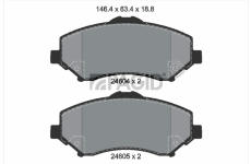 Sada brzdových destiček, kotoučová brzda PAGID T1815N