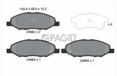 Sada brzdových destiček, kotoučová brzda PAGID T1820N